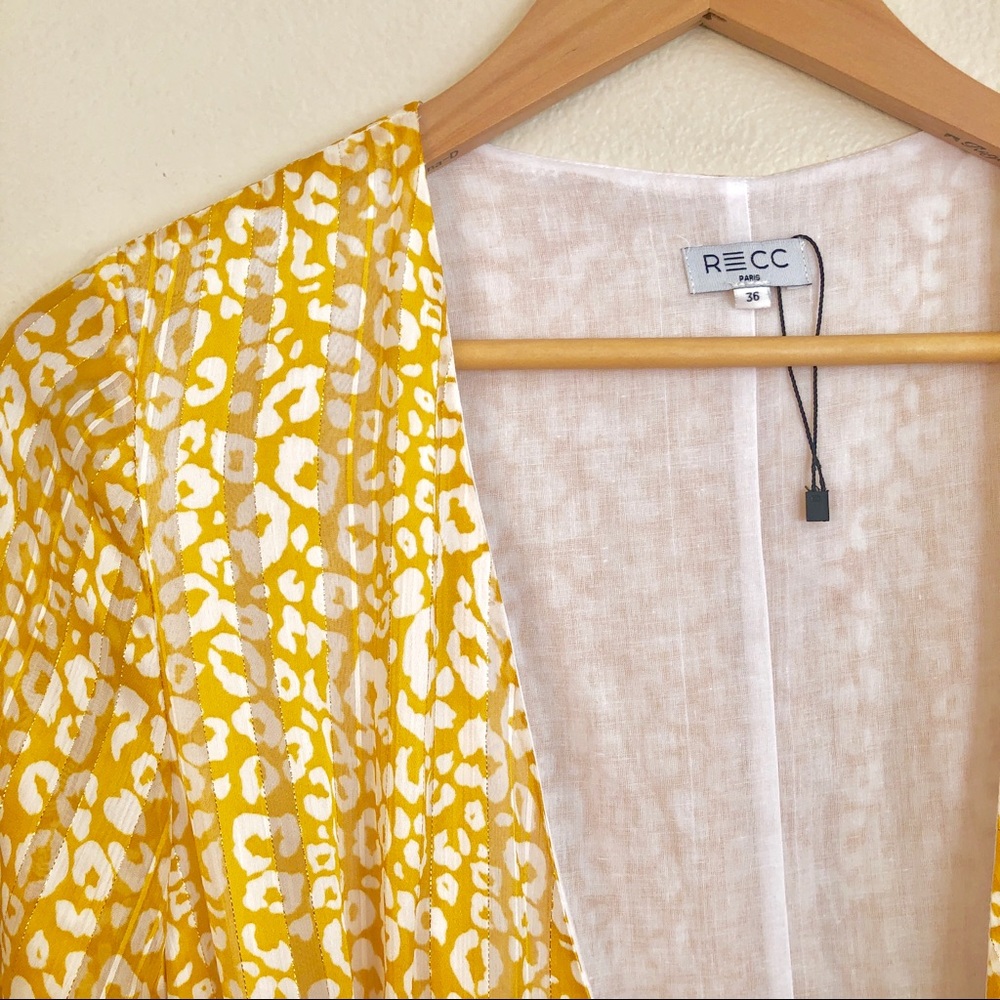 {RECC Paris} Leopard Print Maxi Duster Robe Dress - Picture 3 of 7